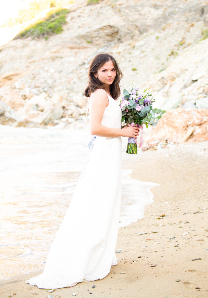 Bride with flowers